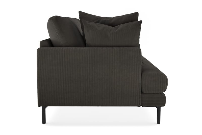 Menard 4-seters Manchestersofa - Mørk grå - Møbler - Sofaer - 4 seter sofa