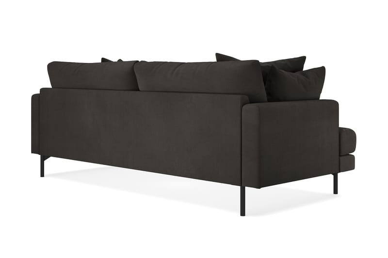 Menard 4-seters Manchestersofa - Mørk grå - Møbler - Sofaer - 4 seter sofa