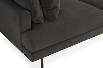 Menard 4-seters Manchestersofa - Mørk grå - Møbler - Sofaer - 4 seter sofa