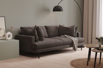 Menard 4-seters Manchestersofa - Mørk grå - Møbler - Sofaer - 4 seter sofa
