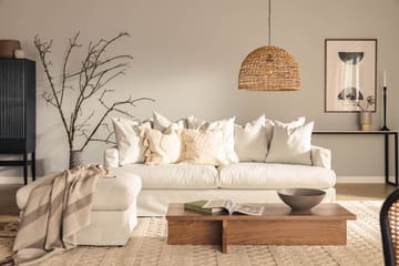 Menard 4-seters Stoffsofa - Lys grå - Møbler - Sofaer - 4 seter sofa