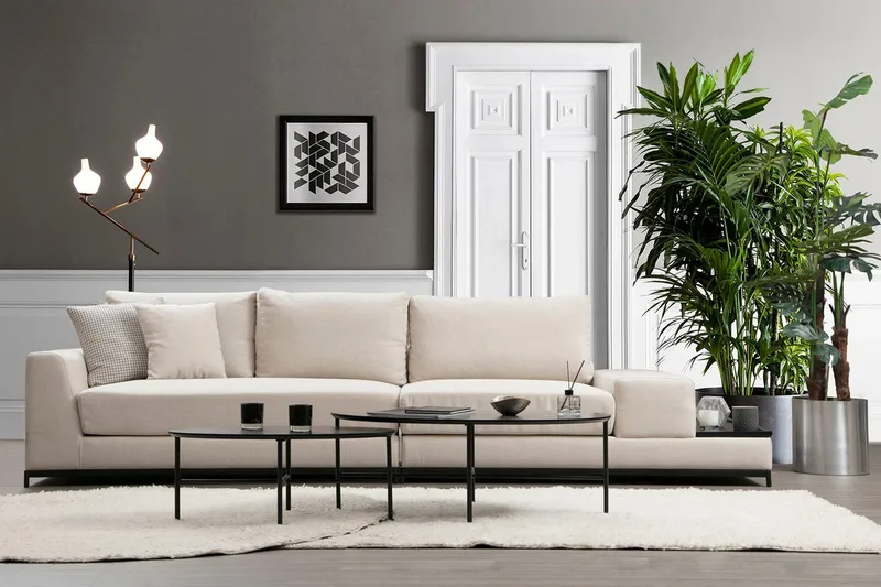 Mezonzo 4-seter Sofa - Beige - Møbler - Sofaer - 4 seter sofa