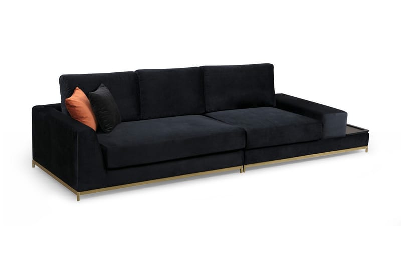 Mezonzo 4-seter Sofa - Svart - Møbler - Sofaer - 4 seter sofa