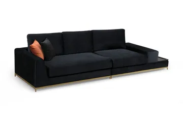 Mezonzo 4-seter Sofa - Svart - Møbler - Sofaer - 4 seter sofa