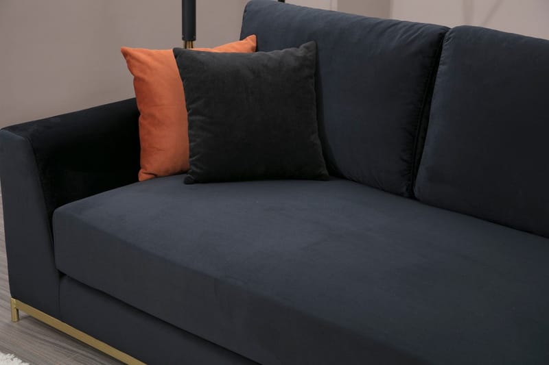 Mezonzo 4-seter Sofa - Svart - Møbler - Sofaer - 4 seter sofa