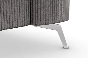 Ocean Lyx 4-seters Manchestersofa - Mørk grå - Møbler - Sofaer - 4 seter sofa