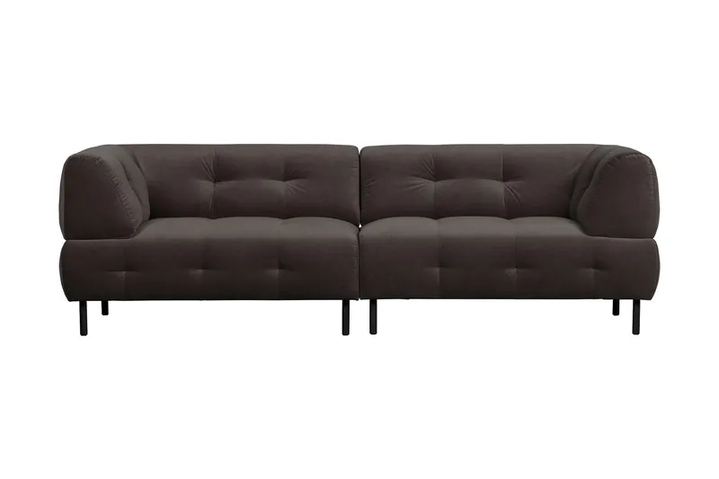 Ranta 4-seters Sofa, Mørkebrun