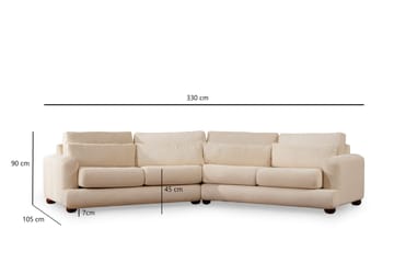 Relento Buet Sofa 4-seter - Beige - Møbler - Sofaer - 4 seter sofa