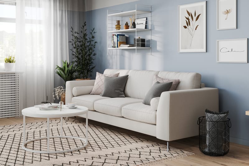 Sofa Friday Lyx 4-seter - Linbeige - Møbler - Sofaer - 4 seter sofa