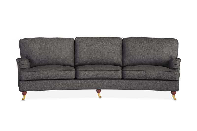 Sofa Howard Oxford 4-seter Buet - Mørkgrå - 4 seter sofa - Howard-sofaer