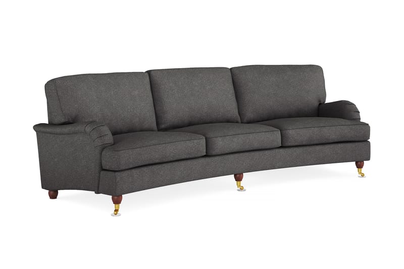 Sofa Howard Oxford 4-seter Buet - Mørkgrå - 4 seter sofa - Howard-sofaer