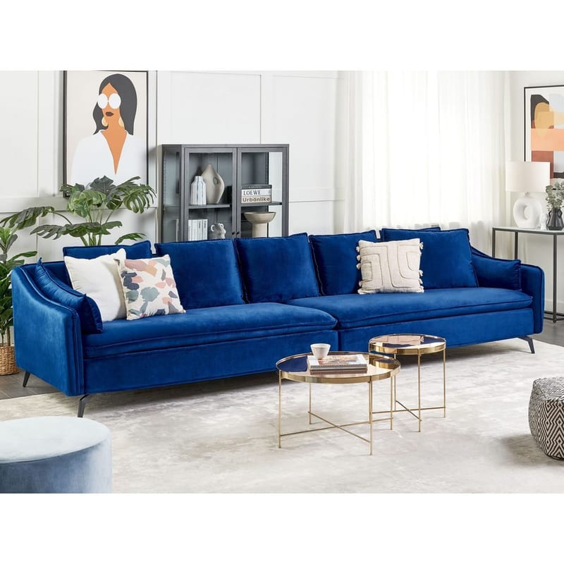 4-seters sofa Aure - Blå - Møbler - Sofaer - 4 seter sofa