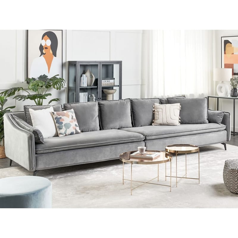 4-seters sofa Aure - Lys grå - Møbler - Sofaer - 4 seter sofa