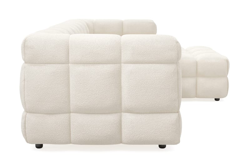 4-seters Sofa Elise med Sjeselong Høyre - Beige - Møbler - Sofaer - Sofaer med sjeselong - 4 seters sofa med divan