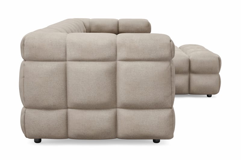 4-seters Sofa Elise med Sjeselong Høyre - Beige - Møbler - Sofaer - Sofaer med sjeselong - 4 seters sofa med divan