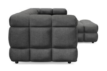 4-seters Sofa Elise med Sjeselong Høyre - Mørkegrå - Møbler - Sofaer - Sofaer med sjeselong - 4 seters sofa med divan