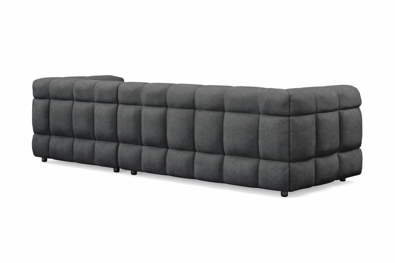 4-seters Sofa Elise med Sjeselong Høyre - Mørkegrå - Møbler - Sofaer - Sofaer med sjeselong - 4 seters sofa med divan