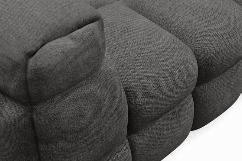 4-seters Sofa Elise med Sjeselong Høyre - Mørkegrå - Møbler - Sofaer - Sofaer med sjeselong - 4 seters sofa med divan