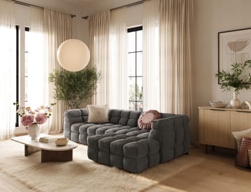 4-seters Sofa Elise med Sjeselong Høyre - Mørkegrå - Møbler - Sofaer - Sofaer med sjeselong - 4 seters sofa med divan