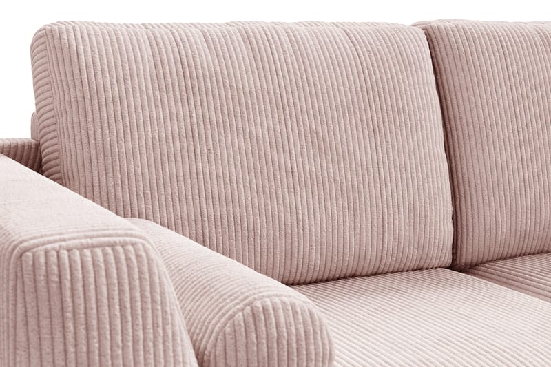 4-seters sofa fredagsluksus - Rosa / Svart - 4 seter sofa