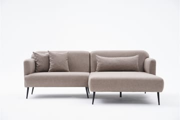 4-seters Sofa med Divan Revos - Brun - Møbler - Sofaer - Sofaer med sjeselong - 4 seters sofa med divan