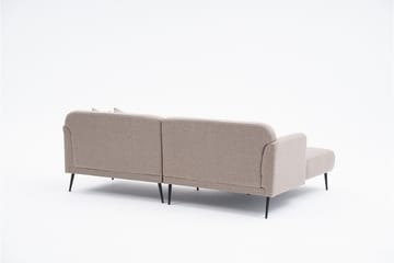 4-seters Sofa med Divan Revos - Brun - Møbler - Sofaer - Sofaer med sjeselong - 4 seters sofa med divan