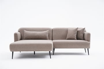 4-seters Sofa med Divan Revos - Brun - Møbler - Sofaer - Sofaer med sjeselong - 4 seters sofa med divan
