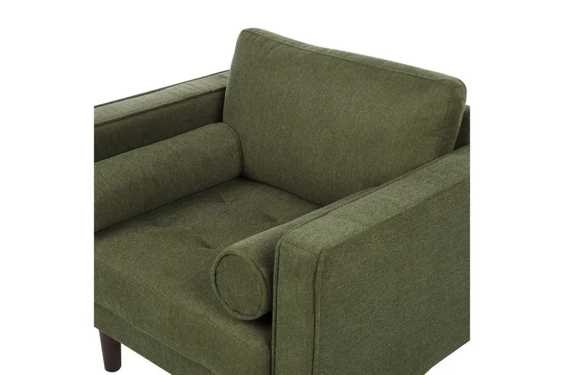 4-sits Soffgrupp Beliani Nurmo Beige/mörkt trä Green||Dark colored wood - Møbler - Sofaer - Sofagrupper