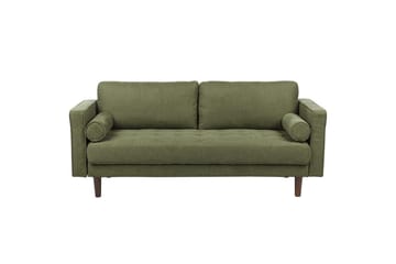 4-sits Soffgrupp Beliani Nurmo Beige/mörkt trä Green||Dark colored wood - Møbler - Sofaer - Sofagrupper
