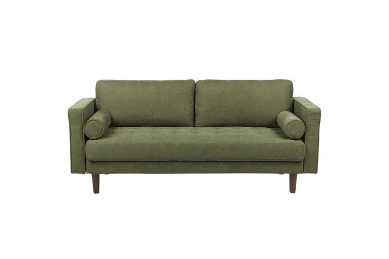 4-sits Soffgrupp Beliani Nurmo Beige/mörkt trä Green||Dark colored wood - Møbler - Sofaer - Sofagrupper