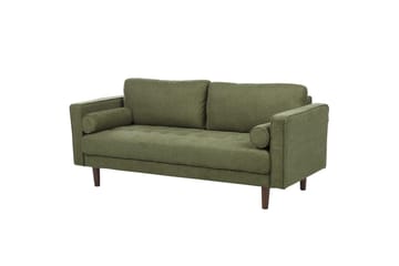 4-sits Soffgrupp Beliani Nurmo Beige/mörkt trä Green||Dark colored wood - Møbler - Sofaer - Sofagrupper
