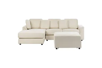 4-sitssoffa Beliani Kohlo Beige/svart, Högervänd Beige||Black Left-faced