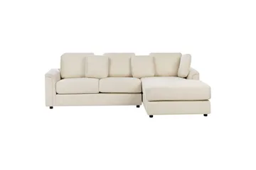 4-sitssoffa Beliani Kohlo Beige/svart, Högervänd Beige||Black Right-faced - Møbler - Sofaer - Sofagrupper