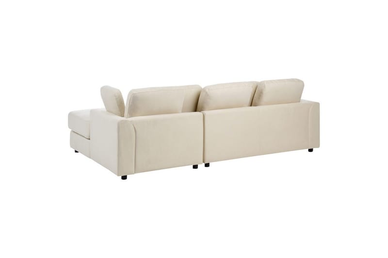 4-sitssoffa Beliani Kohlo Beige/svart, Högervänd Beige||Black Right-faced - Møbler - Sofaer - Sofagrupper