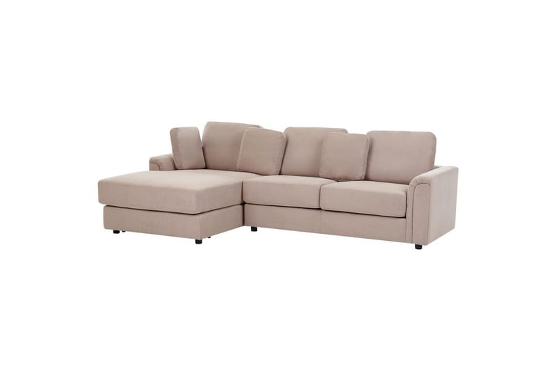 4-sitssoffa Beliani Kohlo Beige/svart, Högervänd Taupe||Black Left-faced - Møbler - Sofaer - Sofagrupper