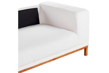 4-sitssoffa Beliani Veng Beige, ljust trä White||Light colored wood - Møbler - Sofaer - 4 seter sofa