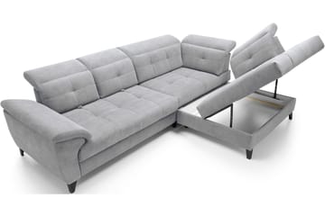 5-seters Sofa med Sjeselong Inferne - Grå - Møbler - Sofaer - Sofaer med sjeselong
