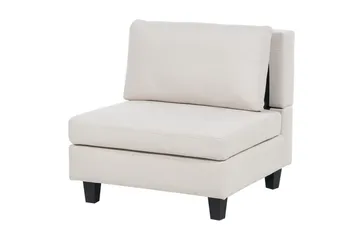 5-sits Hörnsoffa Beliani Unstad Beige/svart, Högervänd, Polyester Beige, Black - Møbler - Sofaer - Modulsofaer - Komplett modulsofa