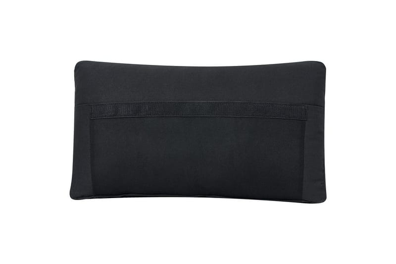 5-sits Hörnsoffa med fotpall Beliani Unstad Beige/svart, Högervänd, Polyester Black - Møbler - Sofaer - Modulsofaer - Komplett modulsofa