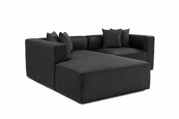 Abbas 4-seters Sofa med Divan - Antrasitt - Møbler - Sofaer - Sofaer med sjeselong - 4 seters sofa med divan