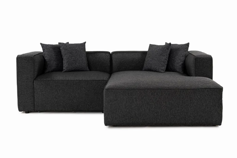 Abbas 4-seters Sofa med Divan, Antrasitt