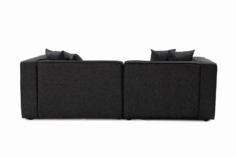 Abbas 4-seters Sofa med Divan - Antrasitt - Møbler - Sofaer - Sofaer med sjeselong - 4 seters sofa med divan