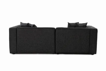 Abbas 4-seters Sofa med Divan - Antrasitt - Møbler - Sofaer - Sofaer med sjeselong - 4 seters sofa med divan