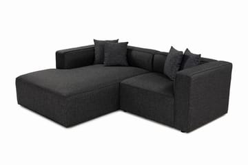 Abbas 4-seters Sofa med Divan - Antrasitt - Møbler - Sofaer - Sofaer med sjeselong - 4 seters sofa med divan