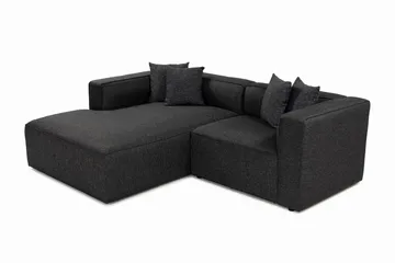 Abbas 4-seters Sofa med Divan - Antrasitt - Møbler - Sofaer - Sofaer med sjeselong - 4 seters sofa med divan