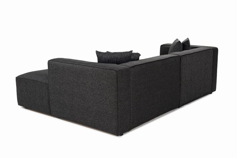 Abbas 4-seters Sofa med Divan - Antrasitt - Møbler - Sofaer - Sofaer med sjeselong - 4 seters sofa med divan