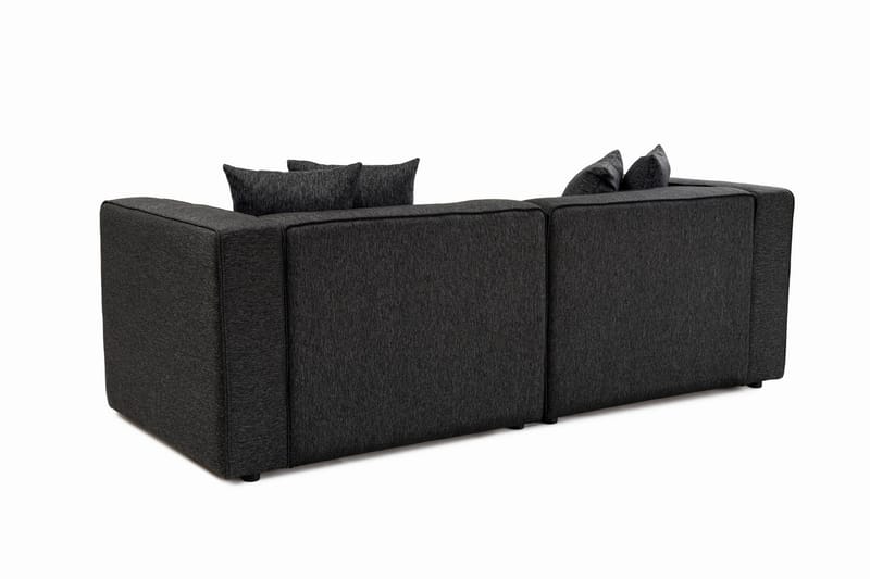 Abbas 4-seters Sofa med Divan - Antrasitt - Møbler - Sofaer - Sofaer med sjeselong - 4 seters sofa med divan