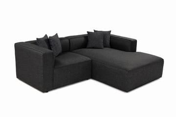 Abbas 4-seters Sofa med Divan - Antrasitt - Møbler - Sofaer - Sofaer med sjeselong - 4 seters sofa med divan