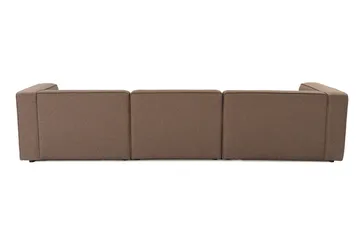 Abbas 4-seters Sofa med Divan - Brun - Møbler - Sofaer - Sofaer med sjeselong - 4 seters sofa med divan