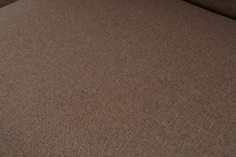 Abbas 4-seters Sofa med Divan - Brun - Møbler - Sofaer - Sofaer med sjeselong - 4 seters sofa med divan